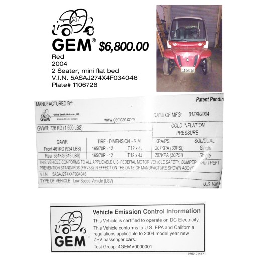 GEM 2004 $6,800.00 negotiable. 