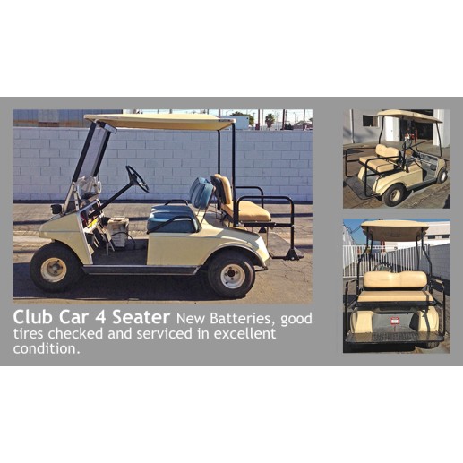 Club Car 4 Seater  